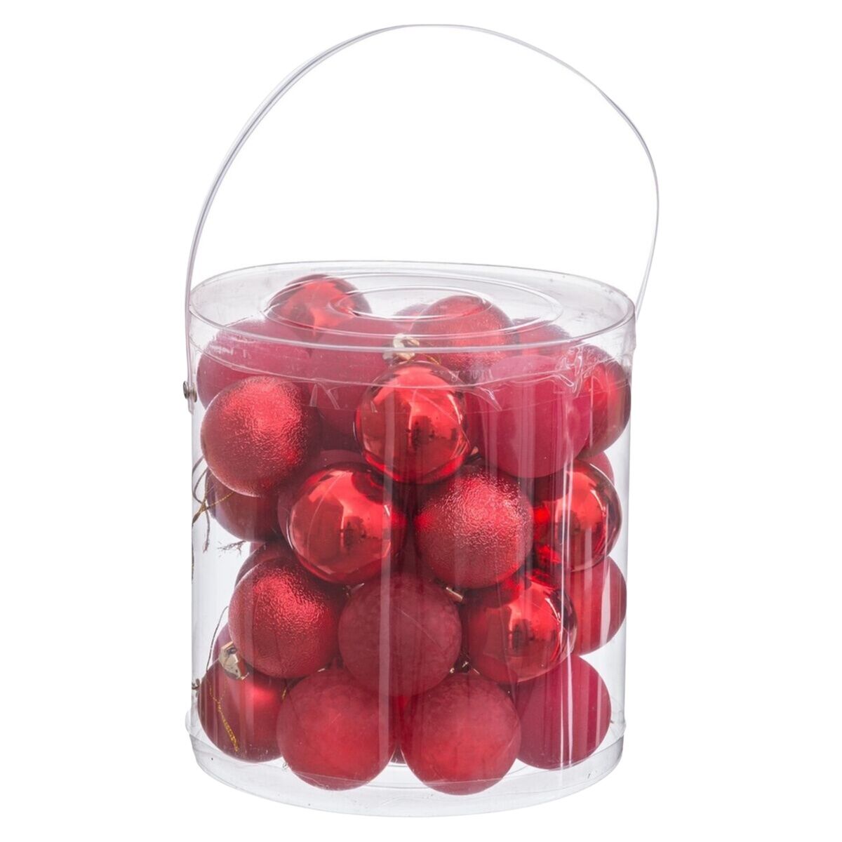 Kuuseehted Punane Plastmass Ø 5 cm (40 Ühikut)
